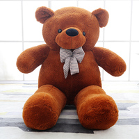 Ours en peluche personnalisé avec nœud, cadeau d'anniversaire, jouet en peluche doux et personnalisable