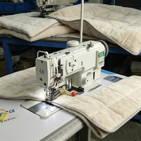Machine à coudre surjeteuse industrielle automatique pour la couture de bandes de bordure de matelas en cuir matelassé, idéale pour les couettes, tapis et housses d'oreiller