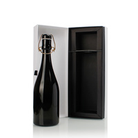 Boîte cadeau vide haut de gamme sur mesure pour spiritueux et vins, étanche et pliable, pour une seule bouteille