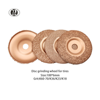 Haute qualité 4 "disque de polissage automobile tête de meulage en acier au tungstène dur polissage de réparation de pneus