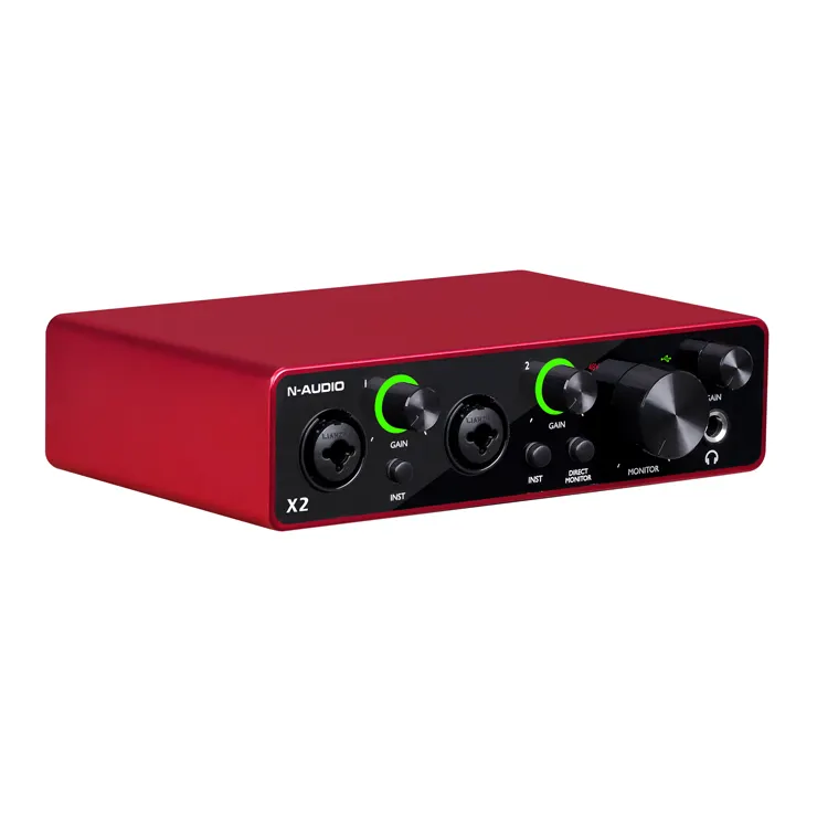 Professionele Usb Audio Interface 192Khz Live Usb Audio Interface Geluidskaart Geluid