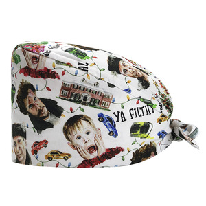 Cappello da Infermiere in Cotone 100% con Fascia Antisudore, Berretto da Lavoro Stampato Traspirante e Regolabile, Cappello da Medico Unisex per Ospedali e Cliniche - Product Image 2