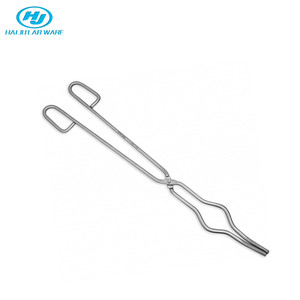 HAIJU LAB profesyonel sınıf paslanmaz çelik 18 "(450mm) laboratuvar kullanımı için çok fonksiyonlu pota maşa - Product Image 1