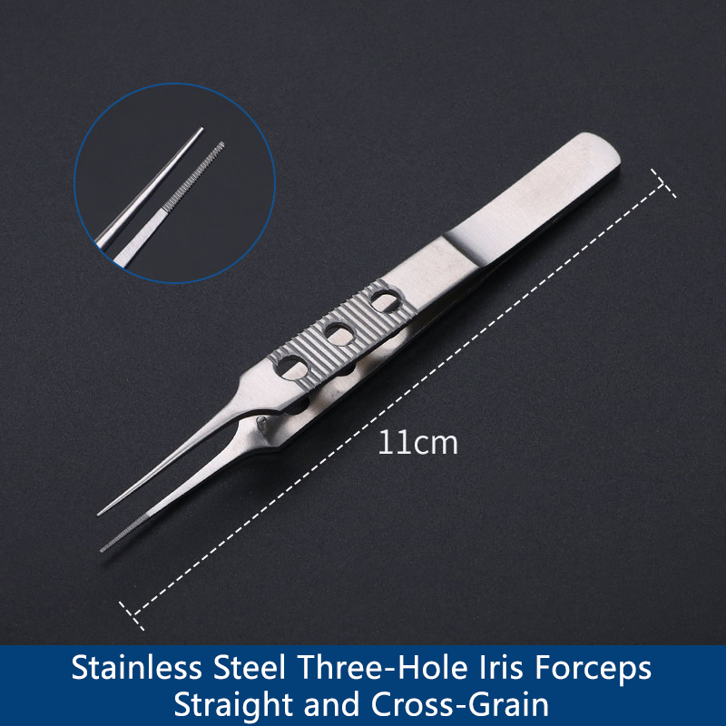 Acero, multi-ranura de 3 orificios, recto