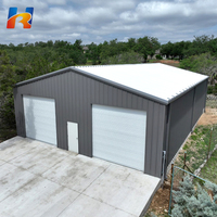Bâtiment préfabriqué en acier résistant au vent et à la neige, garage extérieur pour véhicules
