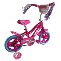Vélo Enfant Fille 2026 Nouvelle Collection Style Princesse Élégant en Acier Carbone Coloré avec Roues d'Apprentissage 12, 14, 16 Pouces – Idéal Cadeau