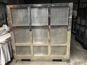 Conteneur empilable de chargement léger de palette de grillage d'acier pour l'entrepôt logistique stockage boîte de transport équipement de stockage de cargaison - Product Image 3