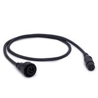 Connecteur XLR 2 broches mâle/femelle étanche pour bande LED, câble moulé IP65 avec blindage tressé en PVC pour éclairage LED, haut-parleur/microphone 1080P