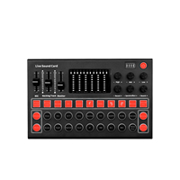 Équipement de carte son M9 Full Live Ensemble de microphones karaoké universels Annulation du bruit pour l'enregistrement pour le chant des ordinateurs mobiles