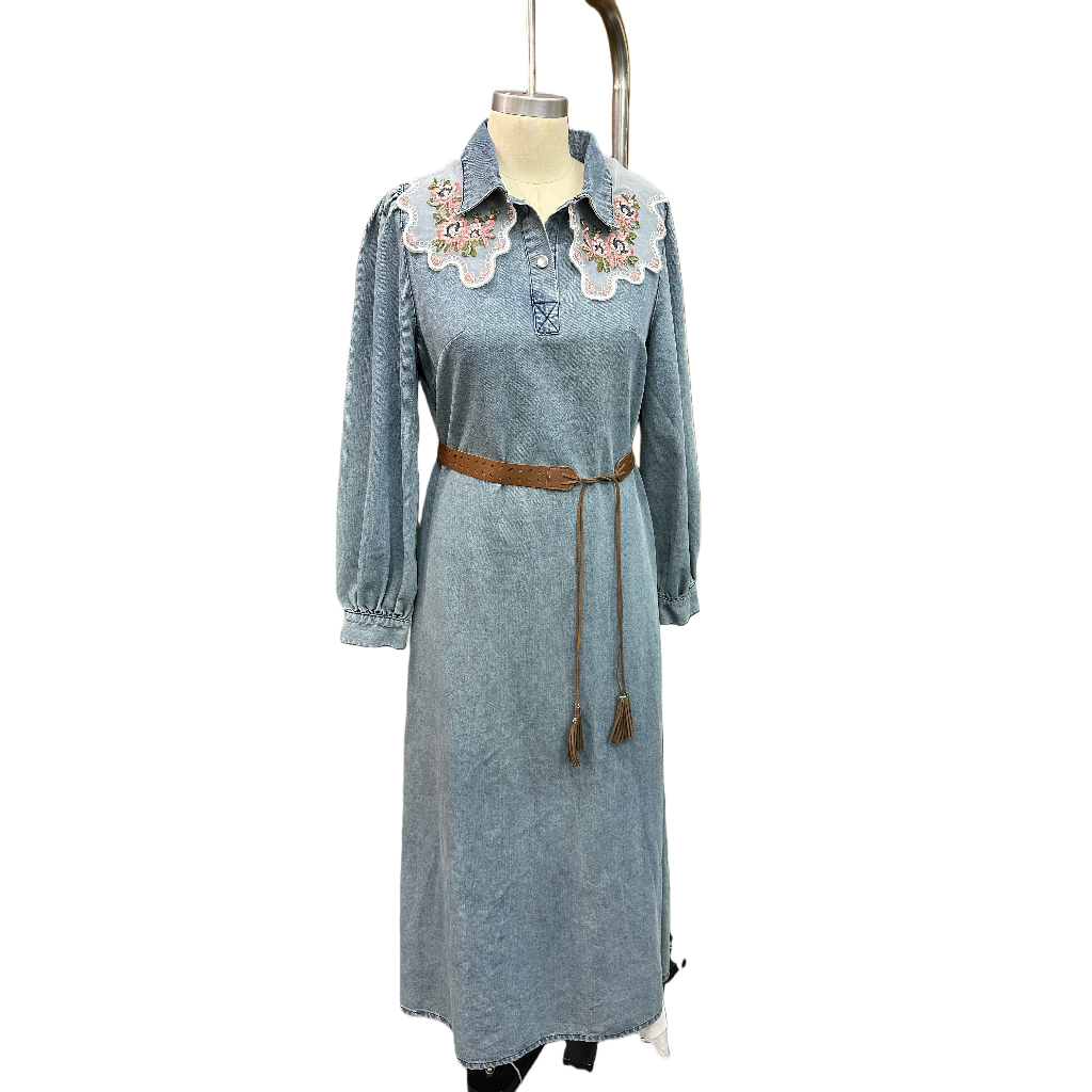 Wholesale Long Sleeve Blue Jean Dress Casual & Bodycon Fit | Alibaba.com