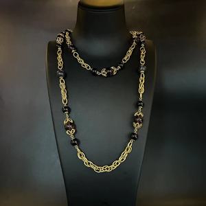Perhiasan perak murni 925 liontin batu permata tulang hitam antik dengan lapisan Rhodium dan pengaturan Bezel - Product Image 4