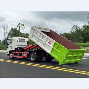 Buen Precio, Camión de Basura HOWO de 5-10 Toneladas con Gancho Elevador, para Manipulación de Contenedores y Transporte de Residuos, Camión Ampliroll - Product Image 5