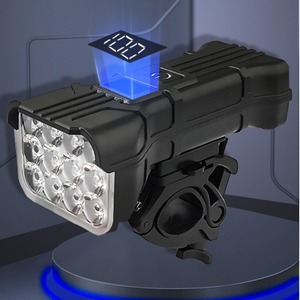 Luz para bicicleta BK12 con pantalla digital y carga USB para bicicleta de carretera, ciudad y montaña - Product Image 1