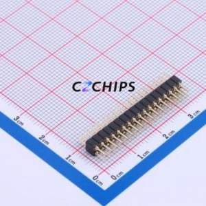 PZ200-2-17-Z-C Pin Header Through hole Component (THT),P=2mm Connector 2x17P 2mm 2mm Round Pin - Product Image 1