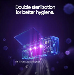 Sterilizzatore UV Automatico per Spazzolini da Denti con Touch Screen, 5 Slot, Portaspazzolino in Plastica per Bagno - Product Image 2