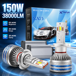 Phares LED super lumineux <span class=keywords><strong>XA75</strong></span> 150W 38000lm pour voiture H4, Lumières LED pour auto H11, Phares 9005, Phare H7 LED, Phare H4 - Product Image 1