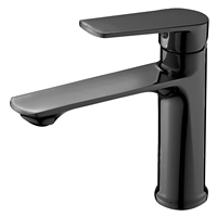 Robinet de lavabo à montage sur plan, design moderne, couleurs personnalisées, poignée unique, zinc, chaud et froid, cartouche céramique, pour la maison