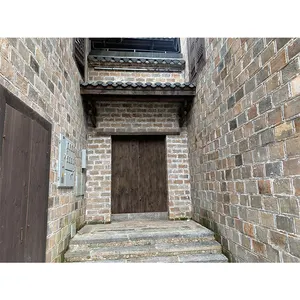 Briques anciennes modélisées, en bois, pour la construction et la maison