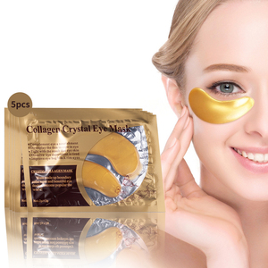 แผ่นคอตตอนมาส์กหน้าเพื่อผิวขาวลดริ้วรอยสำหรับหมองคล้ำหน้ากากทองคำ24K แผ่นปิดตา - Product Image 1