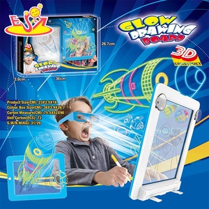 Beliebte pädagogische Light Up 4 Farben Kunststoff 3D Zeichenbrett für Kinder P12B141 - Product Image 2