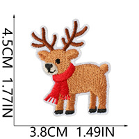 Patchs brodés thermocollants de Noël à motifs de dessins animés (pingouin, maison de neige, ours) pour vêtements, chapeaux et projets DIY, idéal comme cadeau de fêtes