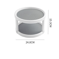 Organisateur de rangement rotatif à 360° pour épices, plateau tournant pour armoire de cuisine, support pour pots à condiments