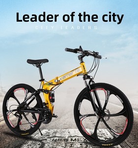 Vélo de montagne <span class=keywords><strong>pliable</strong></span> en acier à 21 vitesses de 26 pouces, capacité de charge élevée de 150 kg, vélo de cross-country - Product Image 6