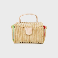 Panier de pique-nique portable en peluche pour chien, tapis de renifflement interactif pour chien, jeu de cache-cache pour chiens