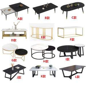 โต๊ะทานอาหารหินอ่อนสีทองแบบเรียบง่ายสำหรับร้านกาแฟและโรงแรม - Product Image 2