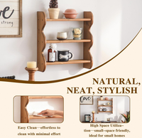 Étagère murale en bois à 3 niveaux, flottante, pour salon - Offre Spéciale