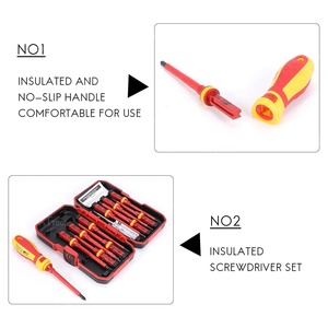 Strumento rt elettricisti professionisti 13 pezzi cacciavite 1000v isolato vde set di strumenti - Product Image 4