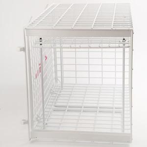 Gabbia di Contenimento Veterinaria in Metallo Bianco Zincato a Caldo per Gatti e Cani - Product Image 3