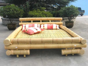 Lit King Moderne en Bambou Naturel à la Mode <span class=keywords><strong>Marina</strong></span> Taille Personnalisée Finition Laquée Anti-Moisissure Anti-Fungus Knock Articles Ménagers Divers - Product Image 4