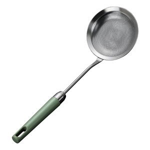 Cuillère à écrémer en acier inoxydable 304, grande maille, pour filtrer l'huile, la soupe et le bouillon - Product Image 4