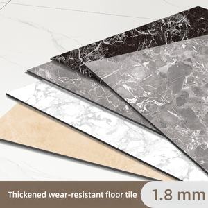 Carrelage de sol en <span class=keywords><strong>PVC</strong></span> auto-adhésif à grain de pierre pour appartement moderne, résistant à l'usure, anti-rayures, écologique, antidérapant, imitation <span class=keywords><strong>ciment</strong></span> - Product Image 4