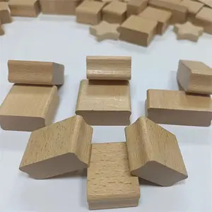 बीच की लकड़ी से चित्रित सील रचनात्मक शिल्प नाली लकड़ी के ब्लॉक नक्काशीदार लेजर