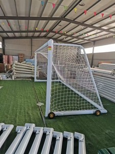 Gran oferta portería de fútbol de aluminio 11 personas 7,2*2,3 portería de fútbol y portería de fútbol de red exportación - Product Image 3