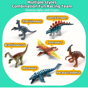 6 figurines de dinosaures réalistes en PVC solide, style <span class=keywords><strong>Jurassic</strong></span> <span class=keywords><strong>World</strong></span>, jouets statiques d'animaux - Product Image 3