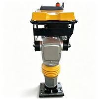 Trouvez un icône similaire : Outils de construction, Compacteur manuel à moteur thermique, Type lourd, Compacteur sauteur, Tasseuse vibrante