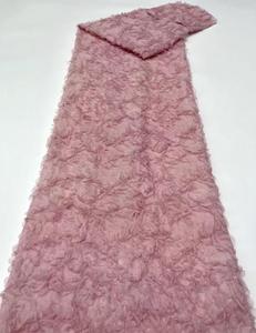 HFX African Lace <strong>Fabric</strong> 2024 High Quality Embroidered Sequins <strong>Dragonfly</strong> Lace French Tulle Lace <strong>Fabric</strong> for Nigeria Party - Product Image 5