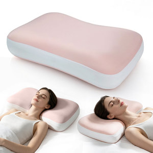 Oreiller ergonomique en mousse à mémoire <span class=keywords><strong>de</strong></span> forme Premium <span class=keywords><strong>pour</strong></span> le soulagement <span class=keywords><strong>de</strong></span> <span class=keywords><strong>la</strong></span> pression, double hauteur, soutien <span class=keywords><strong>de</strong></span> contour, <span class=keywords><strong>pour</strong></span> toutes les positions <span class=keywords><strong>de</strong></span> sommeil - Product Image 2