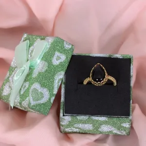 Bague d'obsidienne arc-en-ciel super brillante à la mode-Bague en pierre d'obsidienne naturelle pour femme-Protection spirituelle Méditation de guérison - Product Image 3