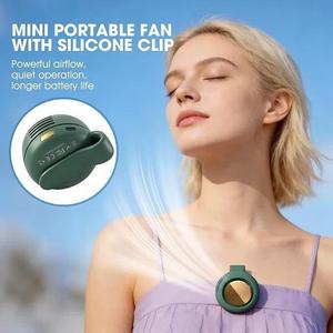 Adjustable Bladeless USB Ultra Lightweight Portable Waist Fan <b>Clip</b>-On Design - Product Image 2