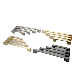 Vintage <strong>Black</strong> Zinc Alloy Stainless Steel Furniture <strong>Door</strong> Handles <strong>Knobs</strong> for Bedroom Kitchen Wardrobe Cabinets Drawer Pulls - Product Image 1