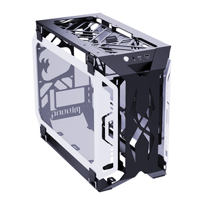 Gabinete de Alta Gama Tipo <span class=keywords><strong>C</strong></span> Negro/Blanco, Gabinete de Torre Completa para Juegos, Compatible con ITX / M-ATX / ATX - Product Image 2