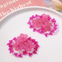 Strass en gros, appliques 3D en cristal en forme de fleurs pour robes de mariée, vêtements, chaussures, pinces à cheveux, accessoires pour cheveux, boucles d'oreilles