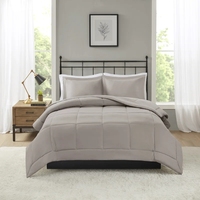 Ensemble de couette en microfibre 3 pièces, couleur unie, hiver, doux et épais, pour la maison et l'hôtel, personnalisable, vente en gros à prix réduit