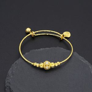 กำไลข้อมือทองชุบ 24K ดีไซน์จีบแบบปรับได้ รุ่นใหม่ JXX Unisex แฟชั่นสวยหรู คุณภาพสูง สำหรับผู้ใหญ่ - Product Image 4