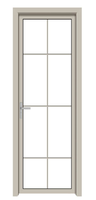 Porte de salle de bain en verre insonorisé en alliage d'aluminium |   Design minimaliste durable avec garantie de 5 ans pour chambre d'hôtel et appartement