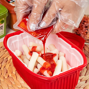 Gâteau de riz instantané, petit plat, 320g, Hot Pot, gâteau de riz frit instantané portable, collation épicée, <span class=keywords><strong>Topokki</strong></span>, collations coréennes, gâteau de riz - Product Image 5